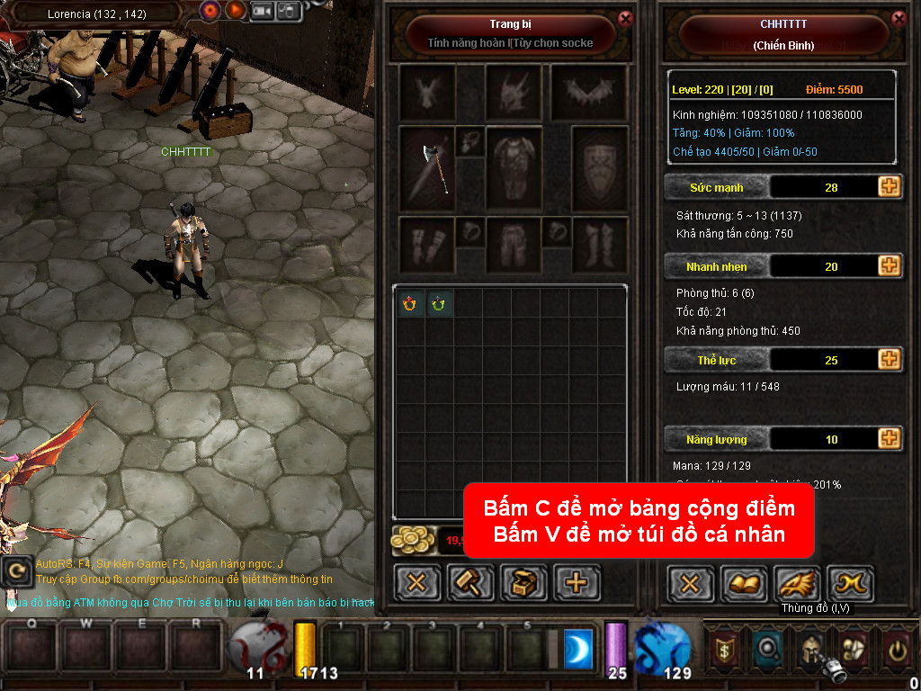 Chức năng chính của Game MU Phục Sinh Chức năng chính của Game MU Phục Sinh